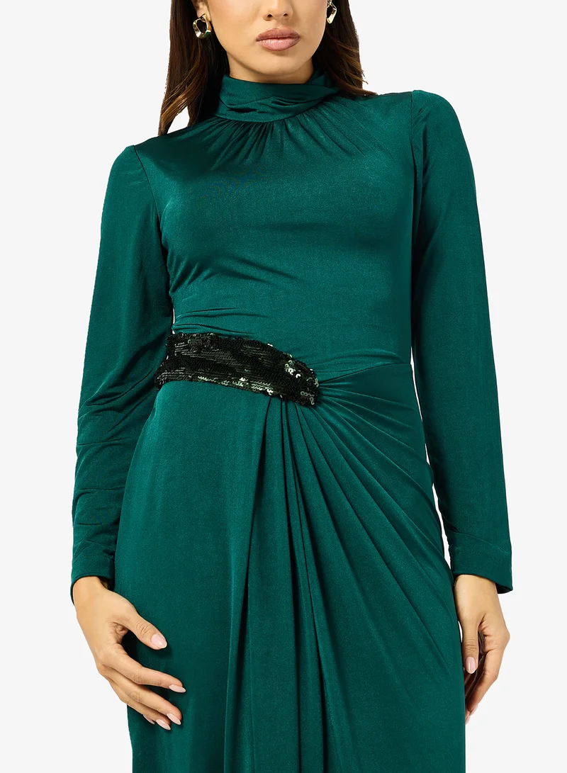 Virgos Lounge  Nuesa Beaded Waist Dress for Women | Best Price UAE